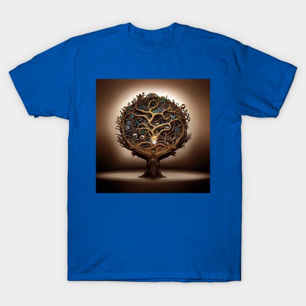 Yggdrasil World Tree of Life T-Shirt by Grassroots Green